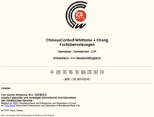 Tablet Screenshot of chinesecontext.de